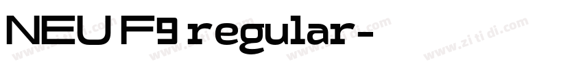 NEU F9 regular字体转换